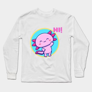 Cute Axolotl Smile Long Sleeve T-Shirt